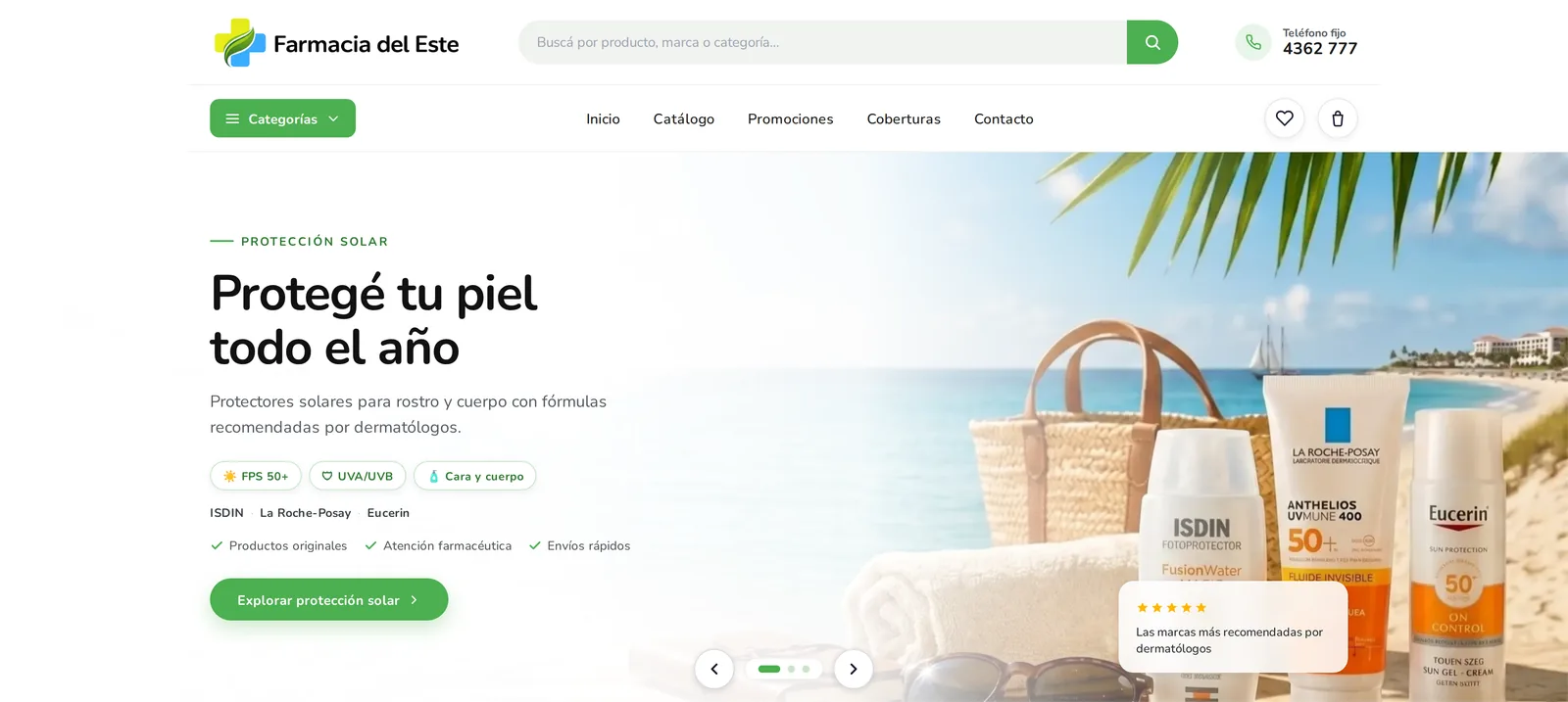 Tienda online de Farmacia del Este