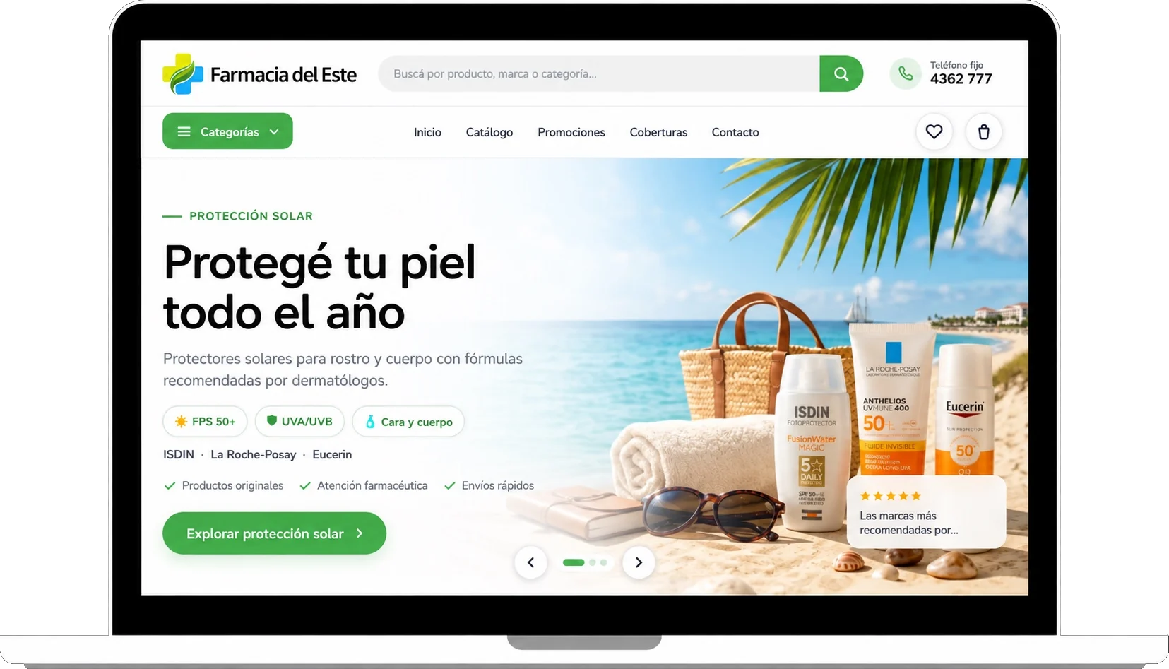 Tienda online Farmacia del Este
