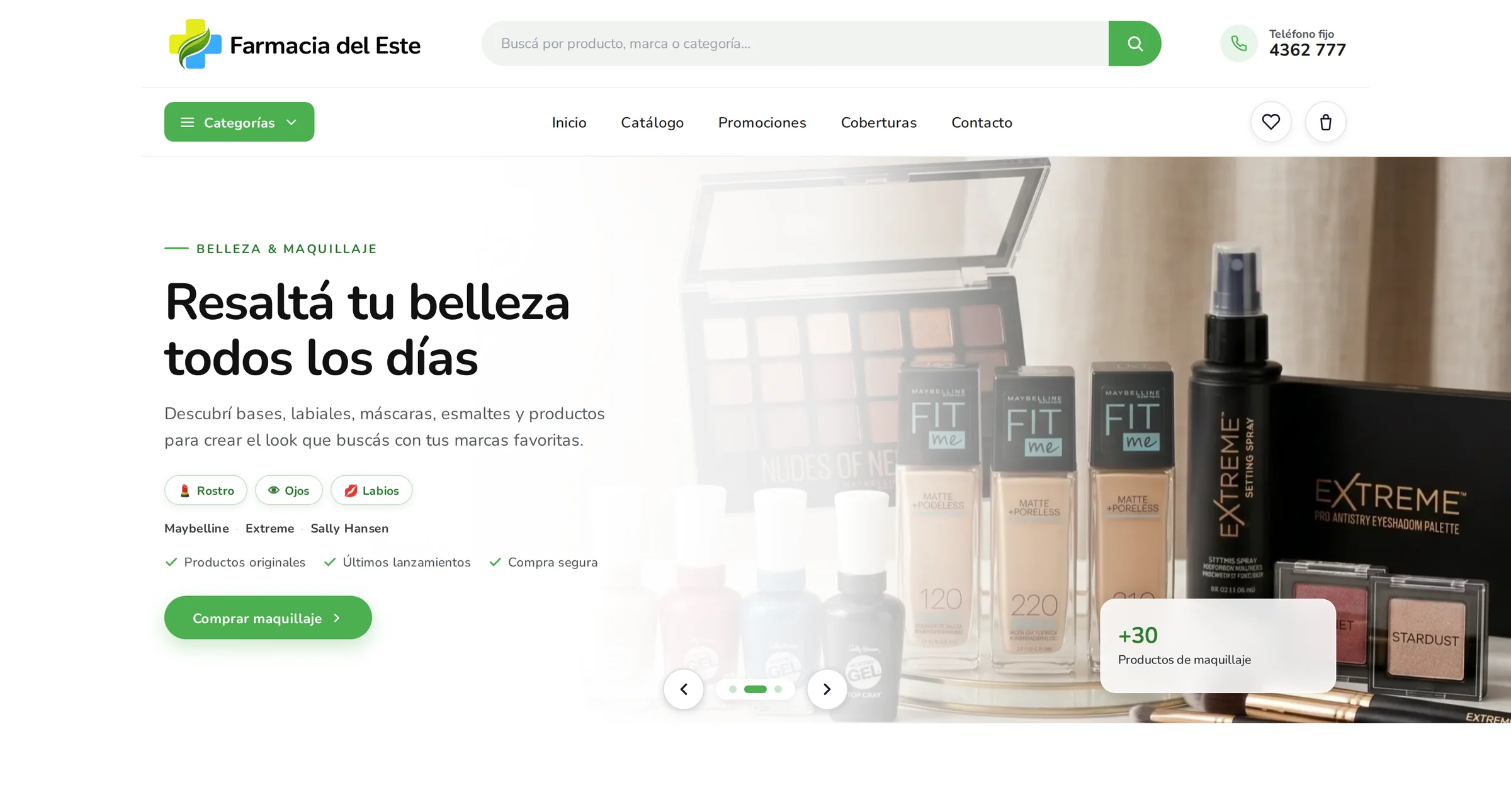 Tienda online de Farmacia del Este