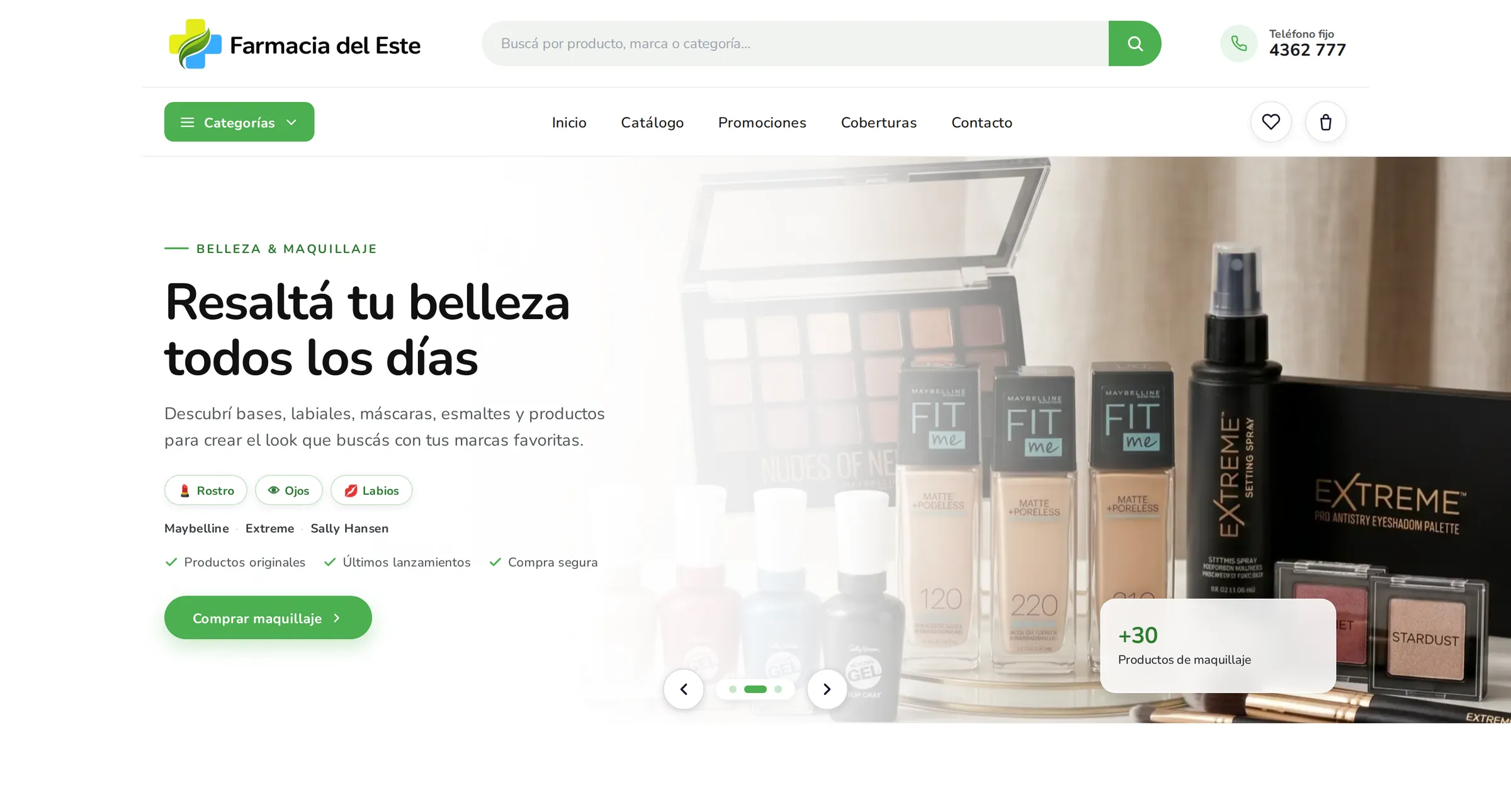 Tienda online de Farmacia del Este